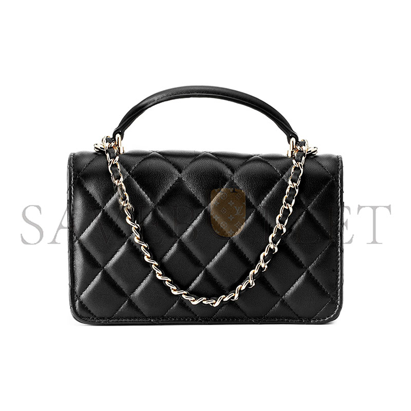 CHANEL 23P WOC CHAIN FLAP SHEEP LEATHER HAND CROSSBODY BAG MINI AP3226 (17*10*4cm)